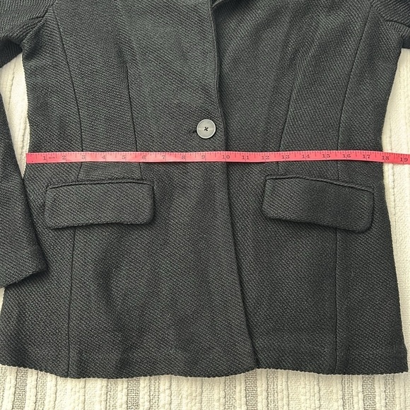 Anthropologie Sanctuary Womens Black Oversized Cotton Blend Boyfriend Blazer S - Picture 9 of 14